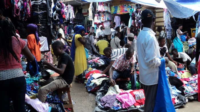 jeans in Yaba market, Zikoko halfnaked