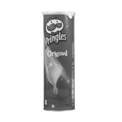 What's the main colour on the 'original' can of Pringles?