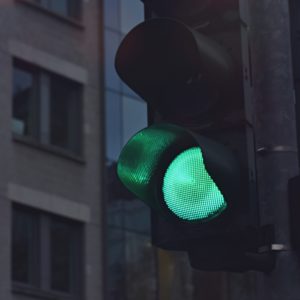 Traffic light to turn green