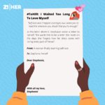 #ToHER: I Waited Too Long to Love Myself