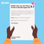 #ToHER: I Miss You, Now There’s No One to Send Me Urgent ₦2k