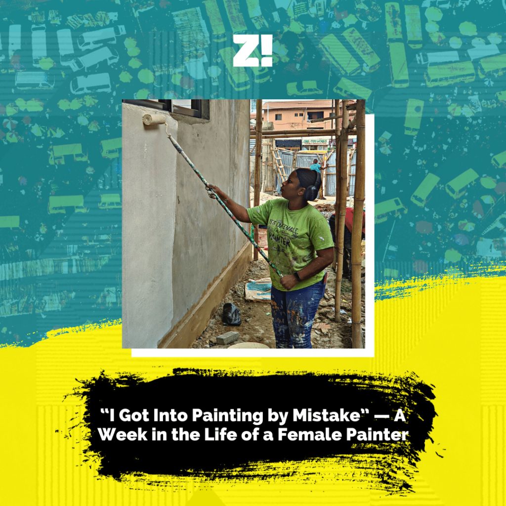 graphic image - A Week in the life of a female painter