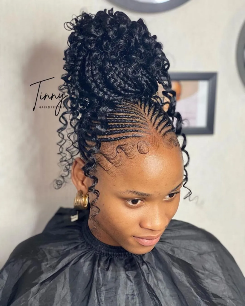 75 Cornrow Braids To Look Like A Magazine Cover | African braids hairstyles,  Straight up hairstyles, Cool braid hairstyles