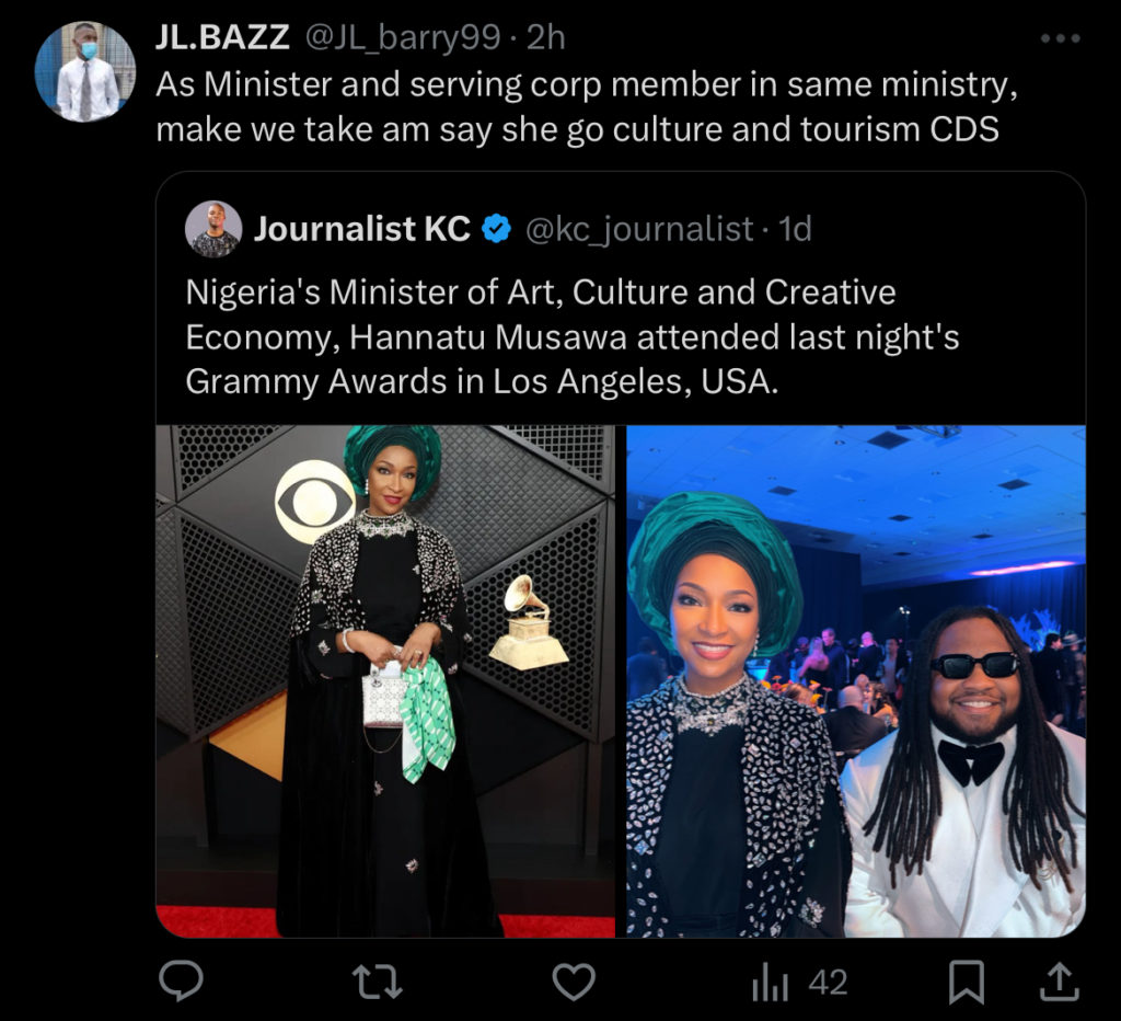 Hannatu Musawa: Why the Nigerian Minister Trended For Her Grammy Awards Attendance
