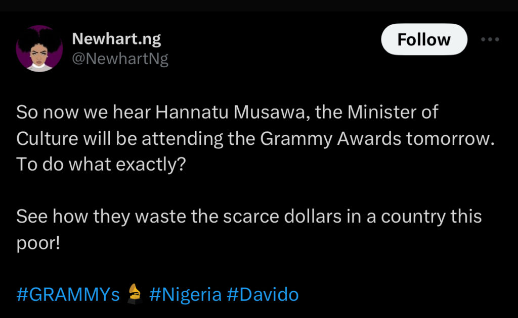 Hannatu Musawa: Why the Nigerian Minister Trended For Her Grammy Awards Attendance