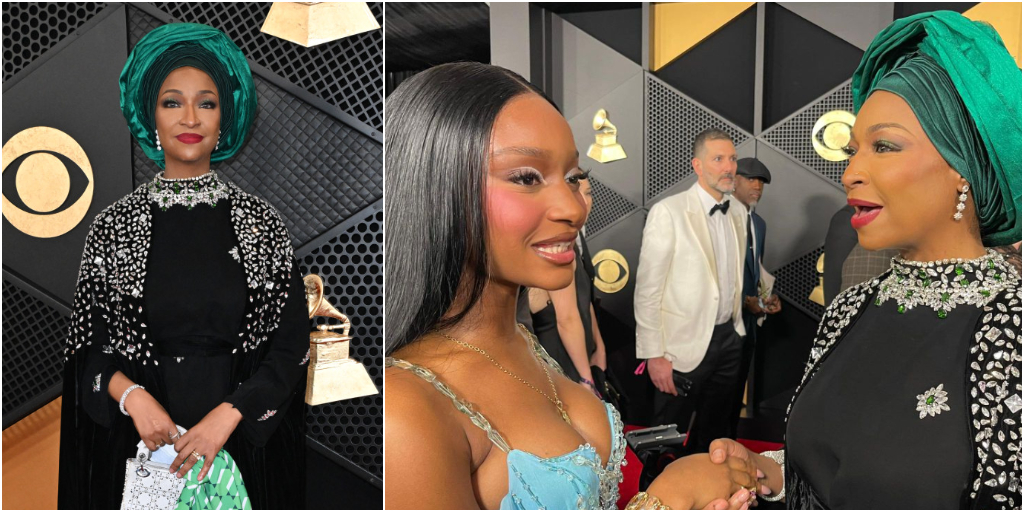 Hannatu Musawa: Why the Nigerian Minister Trended For Her Grammy Awards Attendance. Photo of Hannatu Musawa and Ayra Starr at the Grammys