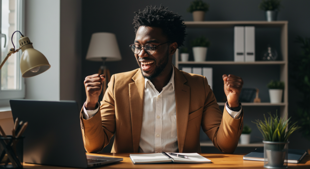 A man budgeting in Nigeria