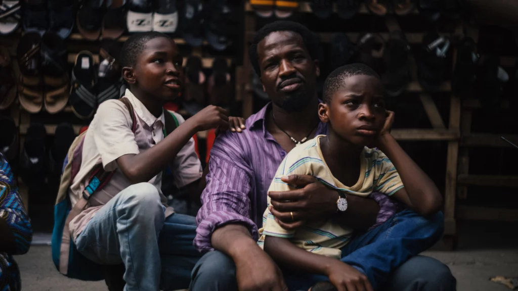 Dirisu, Godwin Egbo and Chibuike Marvellous Egbo in My Father's Shadow. Photography by Lakin Ogunbanwo