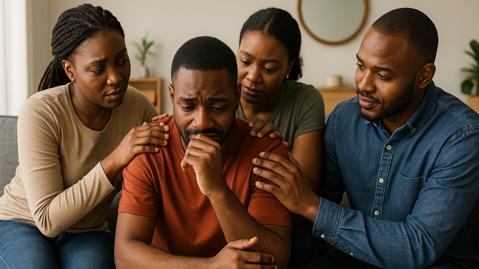 Supportive friends in times of distress