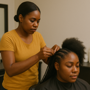 How This 25-Year-Old Nigerian Makes $1,300/Month Braiding Hair on Weekends