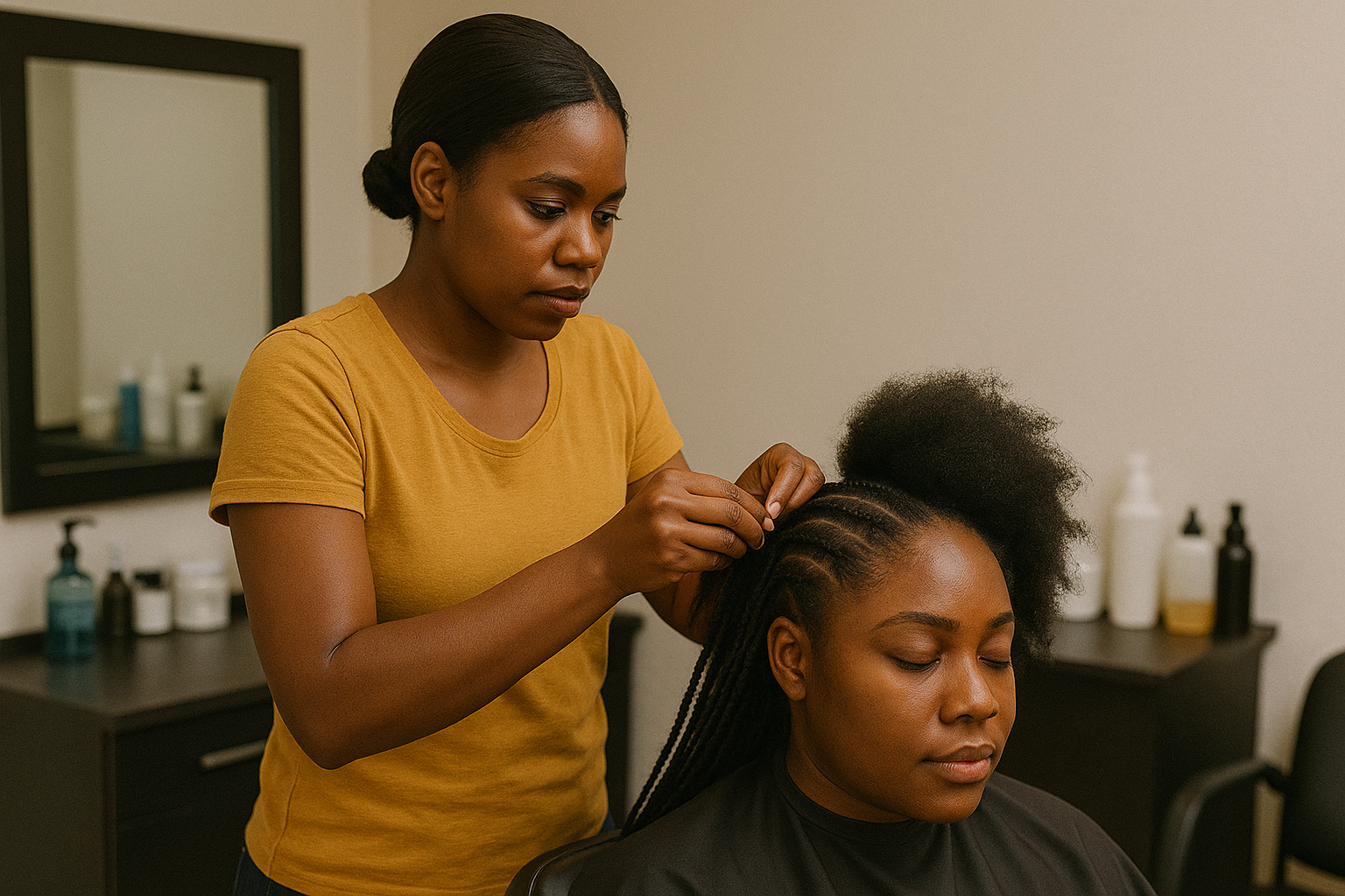 How This 25-Year-Old Nigerian Makes $1,300/Month Braiding Hair on Weekends