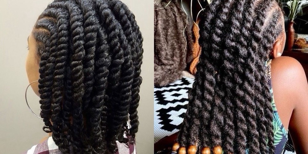 Flat Twists Cornrows
