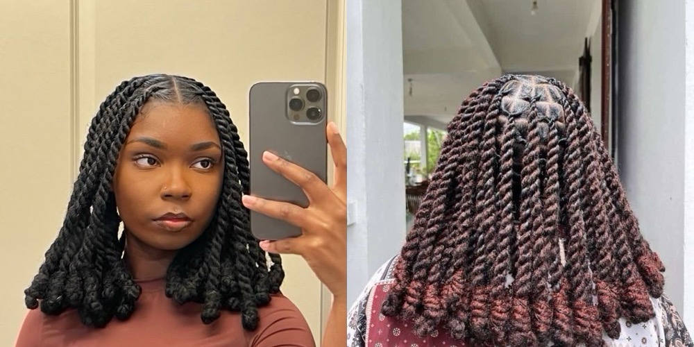 Invisible Locs Kinky Hairstyle