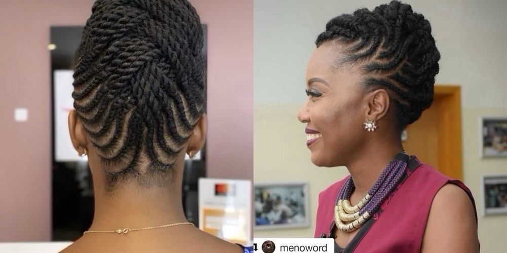 Gala-Inspired Updo with Kinky Twists