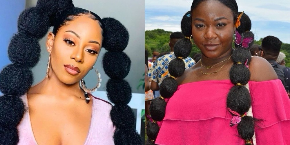 Double Bubble Ponytail: