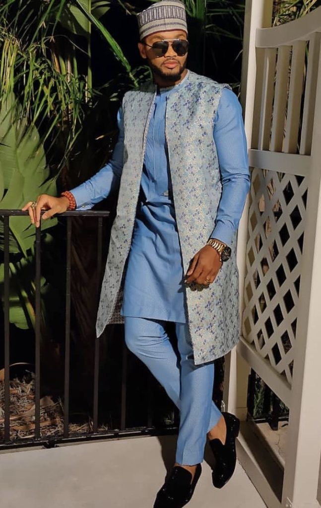 Man Wearing Hausa-Inspired Senator Design