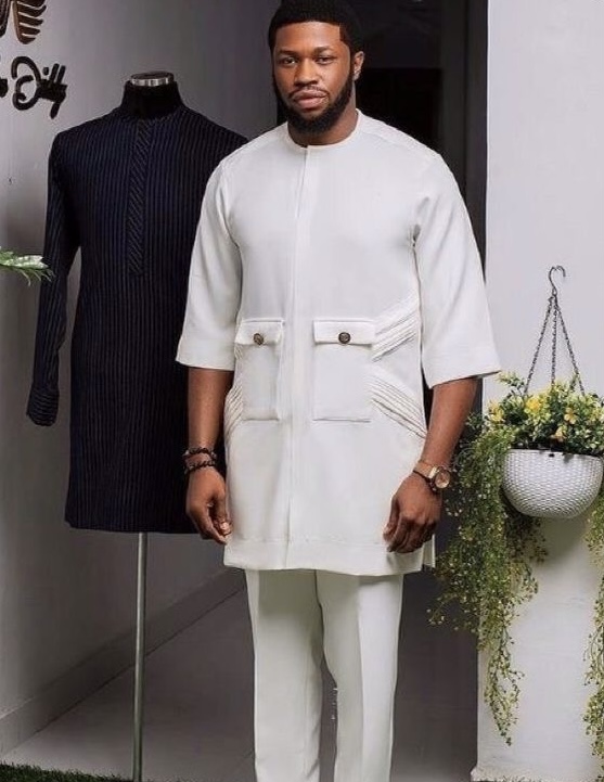 Man Wearing Pocket Fit Senator Design