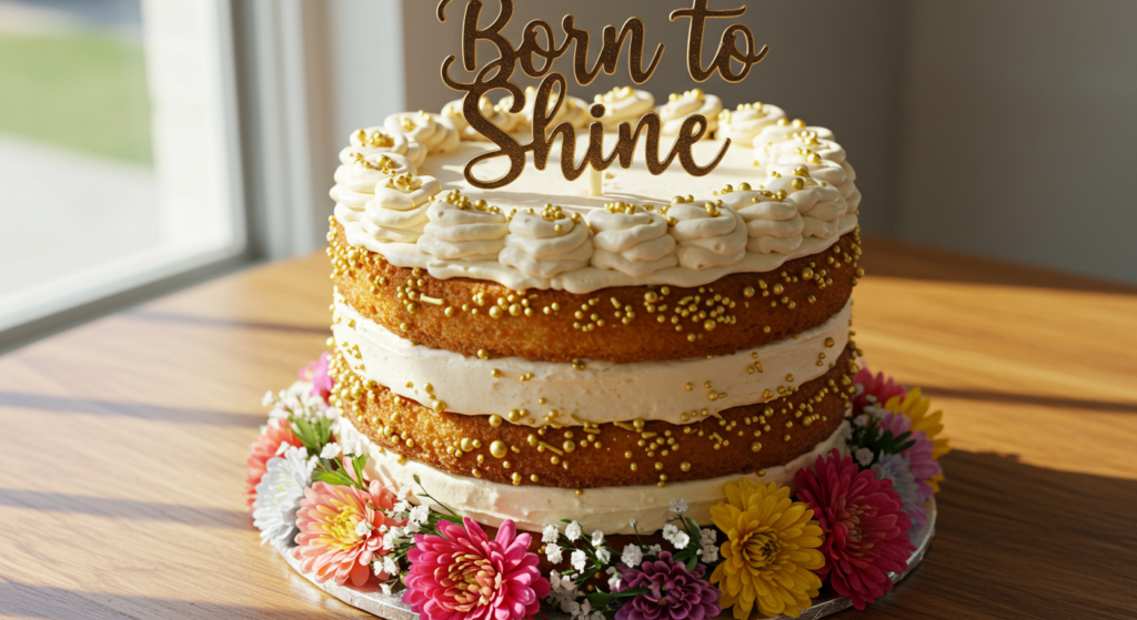 Cake with birthday inscription for myself