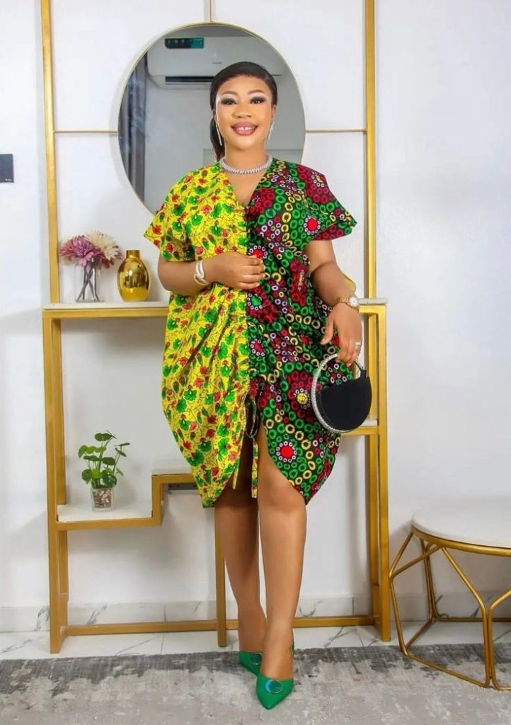 Lady Wearing a Ruched Boubou
