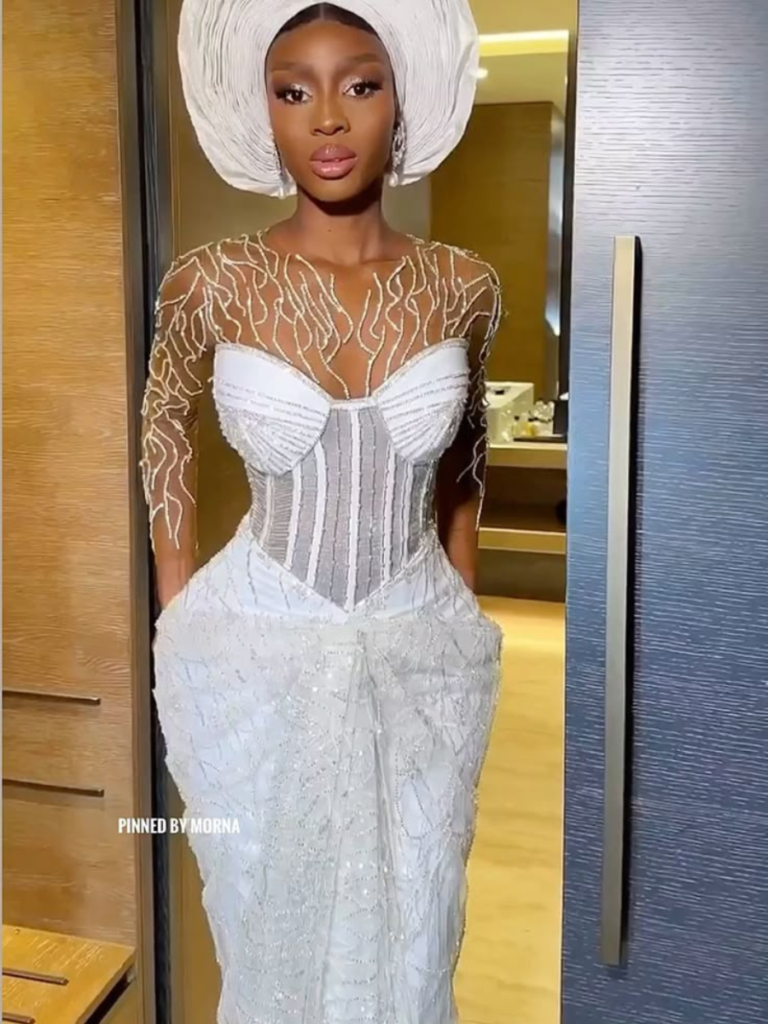 beautiful white lace style