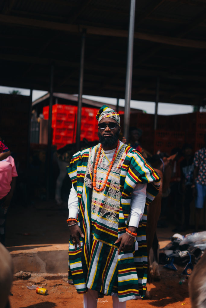 Mayowa Balogun at Ojude Oba 2025. Image by The Storyteller