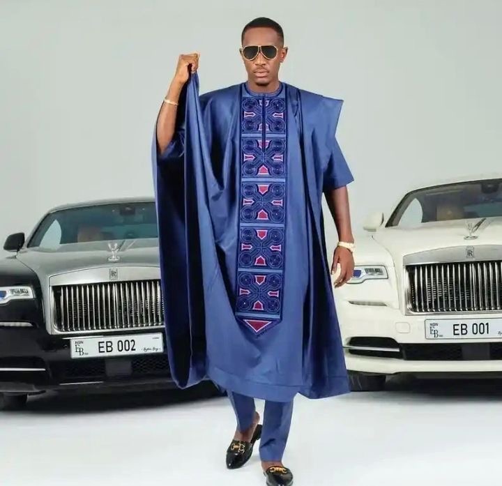 Man wearing Senator Agbada style for men