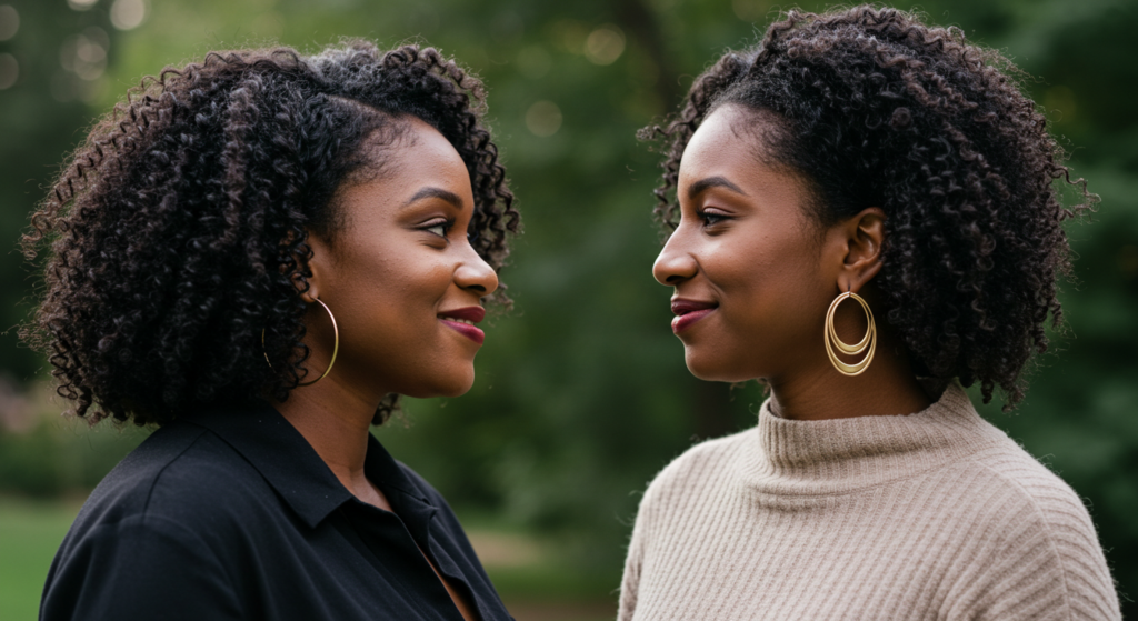 Mother smiling and saying birthday wishes for my daughter