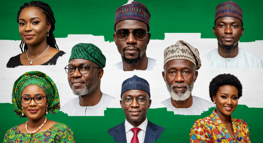 Image showing Nigerians on the Nigerian flag, inspirational quotes 