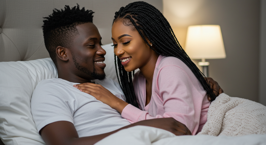 A Nigerian lady makes her man blush using sweet names to call your boyfriend.