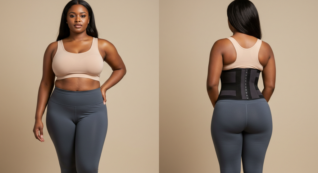 Nigerian woman wearing waist trainers