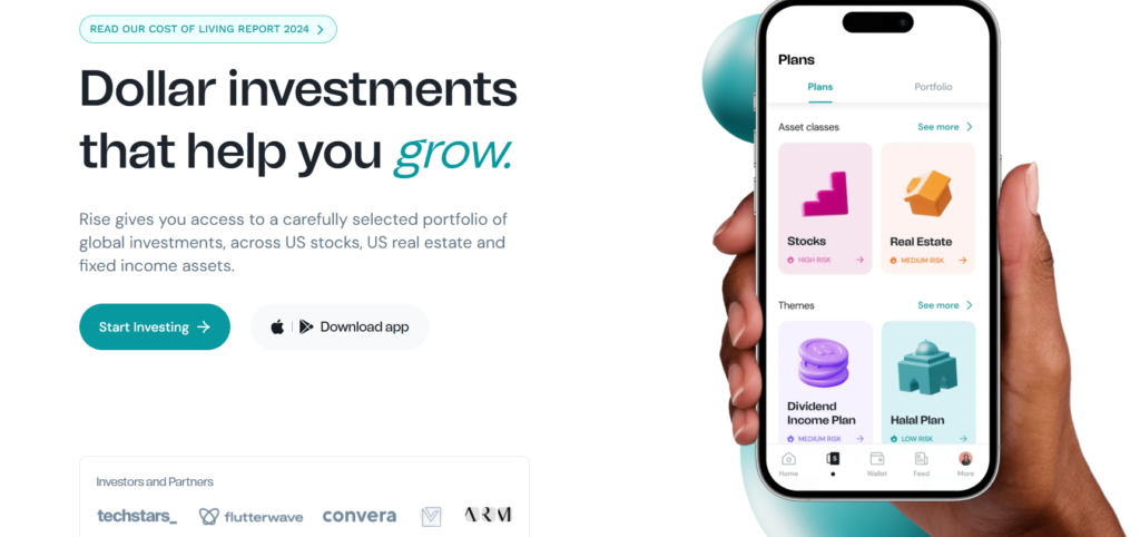Risevest: an app to make money