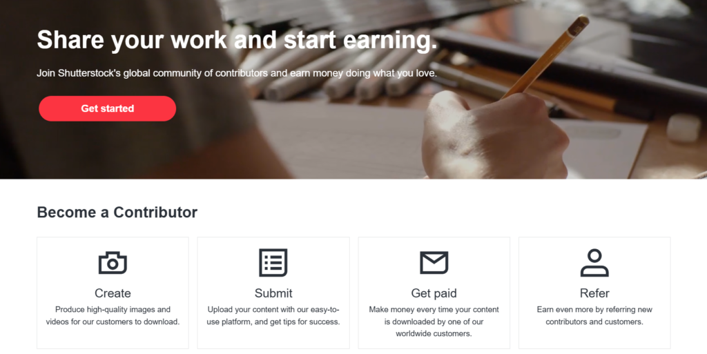 Shutterstock: an app to make money