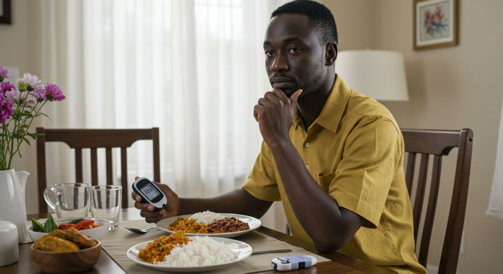 Man about to eat: What Is Diabetes