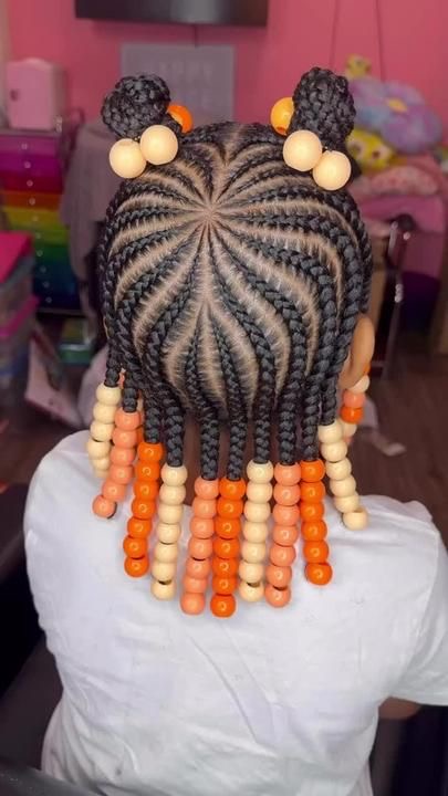 Flower in a Basket with Double Buns