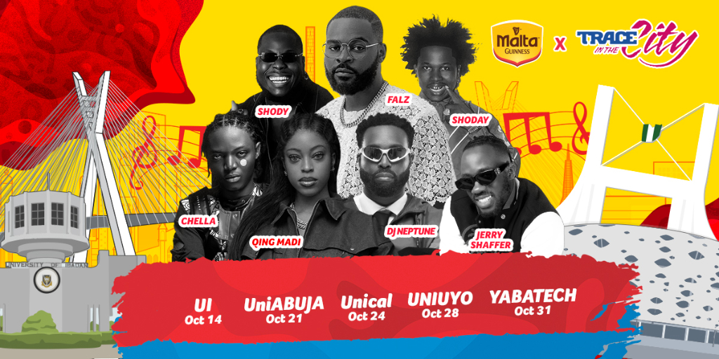 Malta Guinness Lights Up Campuses Across Nigeria with Trace In The City 2025