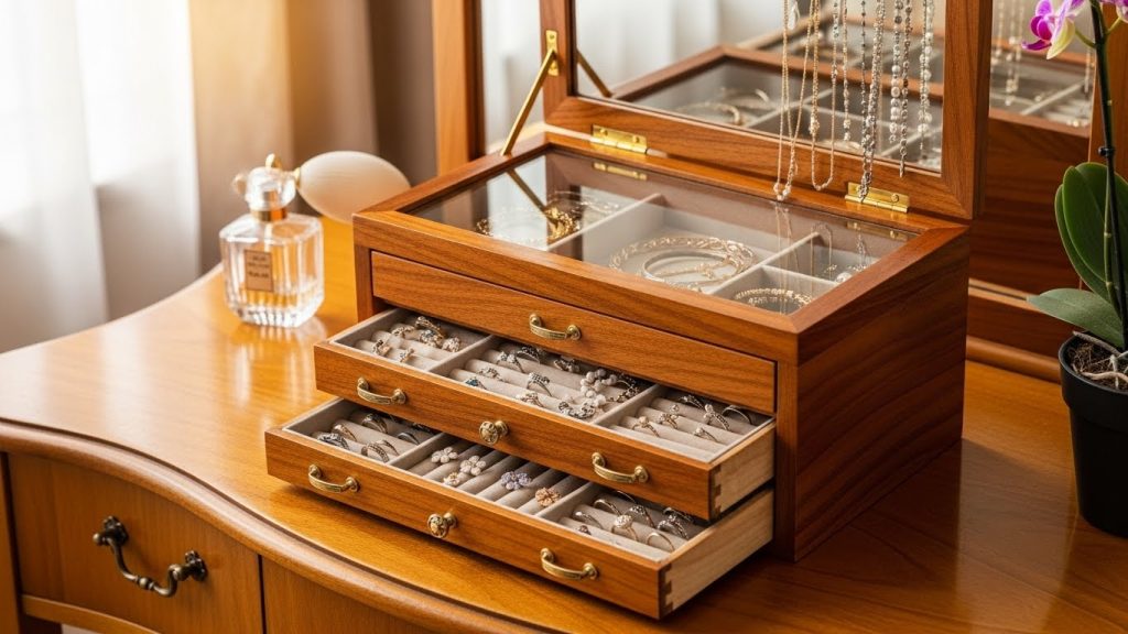 A hewellery organiser good for Christmas Gift Ideas