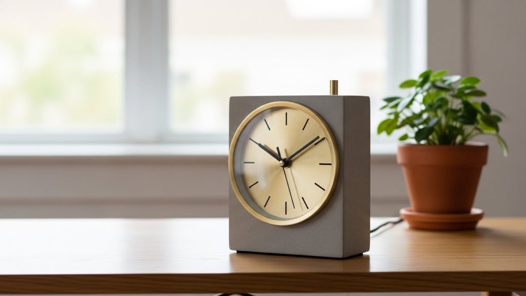 A desk clock perfect as Christmas Gift Ideas for colleagues