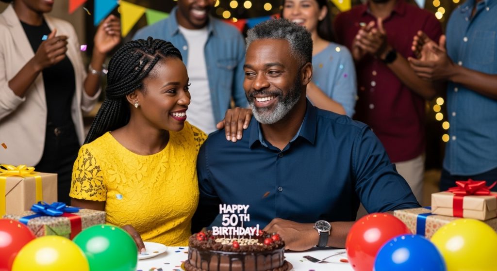 Woman sending birthday wishes to an older brother