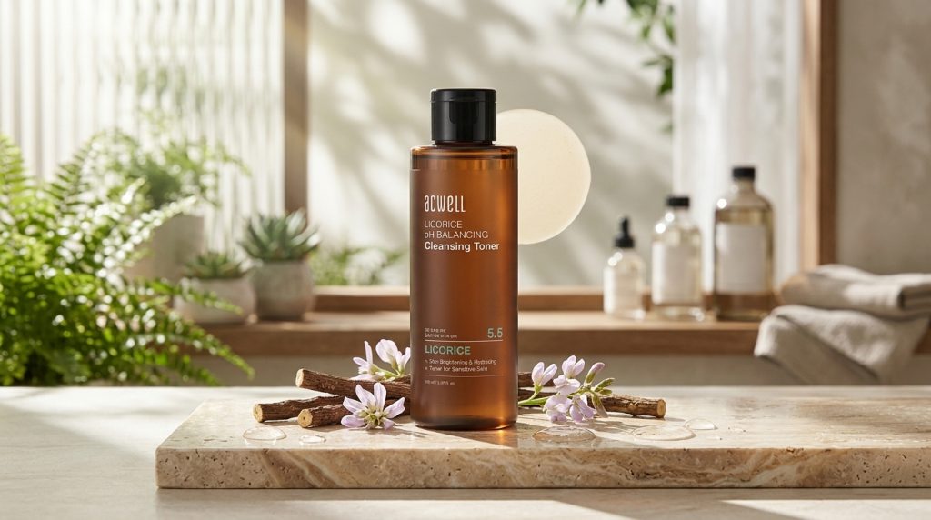 Image showing the Acwell Licorice pH Balancing Cleansing Toner available at Beauty By Daz.