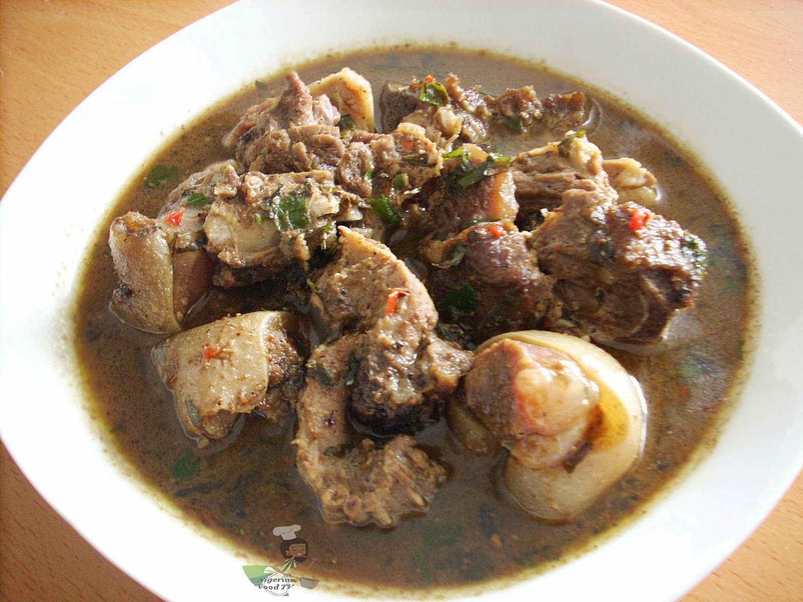 Nigerian Goat meat pepper soup